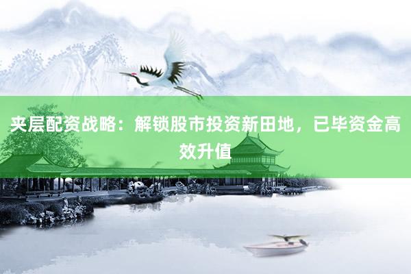 夹层配资战略：解锁股市投资新田地，已毕资金高效升值
