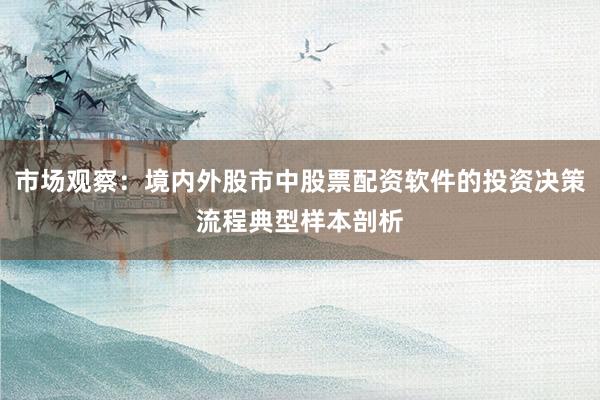 市场观察：境内外股市中股票配资软件的投资决策流程典型样本剖析