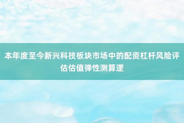 本年度至今新兴科技板块市场中的配资杠杆风险评估估值弹性测算逻