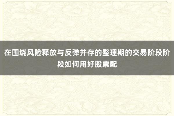 在围绕风险释放与反弹并存的整理期的交易阶段阶段如何用好股票配